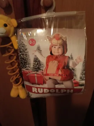 Disfraz Bebé Rudolph 0-1 Año