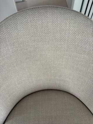 Silla comedor tapizada beige