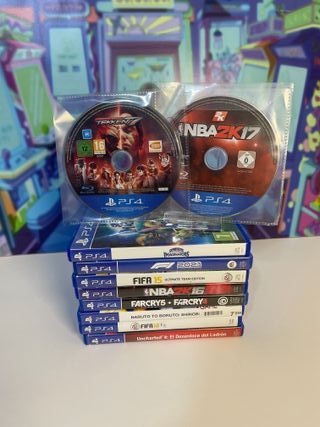 Lote 9 Juegos PS4 Tekken 7, NBA 2K17, FIFA...