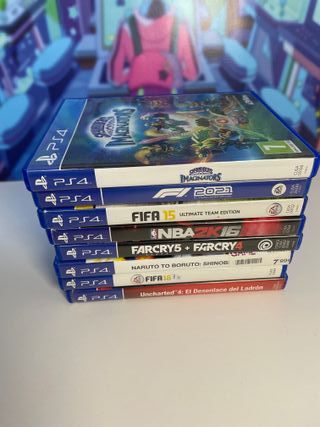 Lote 9 Juegos PS4 Tekken 7, NBA 2K17, FIFA...