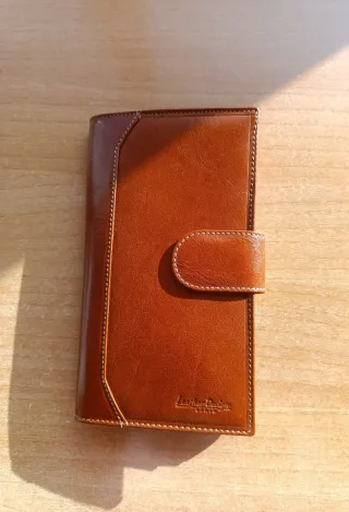 Cartera Billetera Marrón Cuero