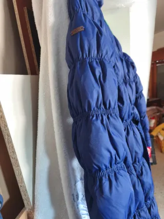Parka acolchada azul Mango