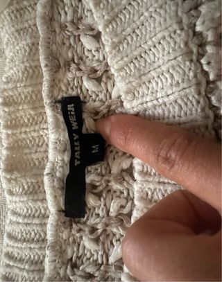 Maglione corto bianco