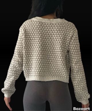 Maglione corto bianco