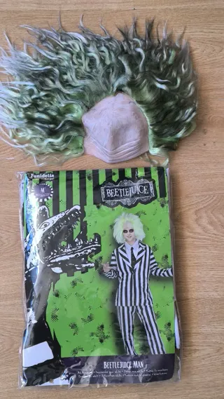 Disfraz Beetlejuice Hombre + peluca
