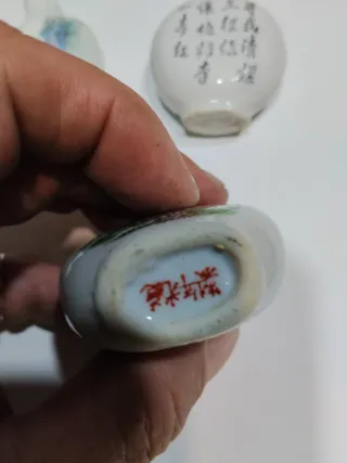 Lote 3 Perfumeros Chinos Porcelana