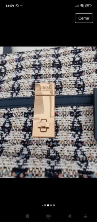 Bolso Guess azul y multicolor