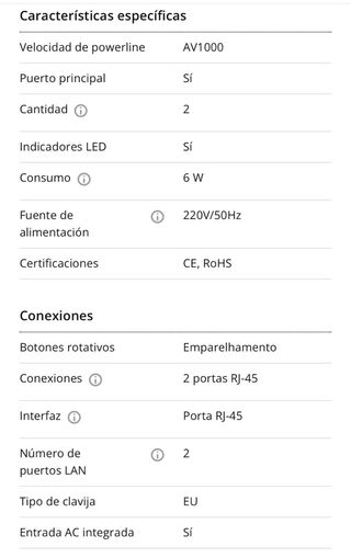 Kit Powerline TP-Link TL-PA7020P 1000Mbps