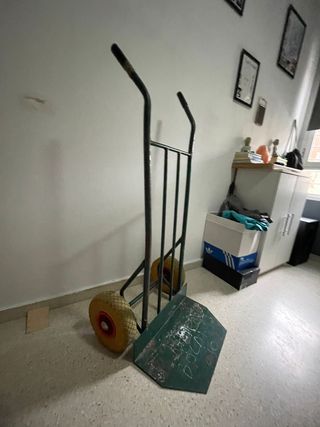 Carretilla de carga metálica 2 ruedas