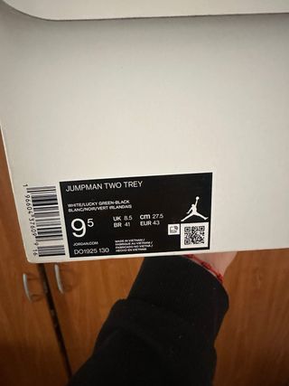 Jordan Jumpman Two Trey Blanco/Verde Talla 43