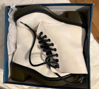 Botas blancas Bershka