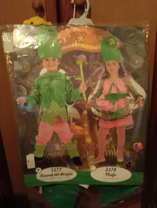 Disfraz Duende del Bosque Talla 5-7 años.