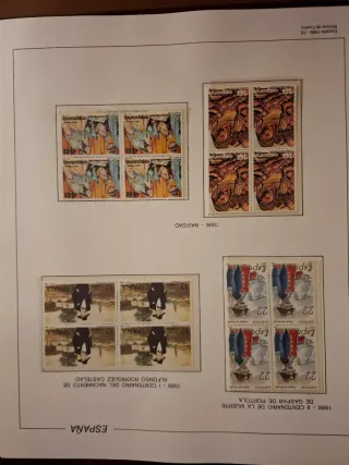 Sellos nuevos  Bloque 4 España 1979-86