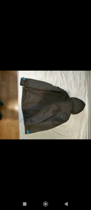 Cappotto Quechua per bambini 10 anni nero/blu