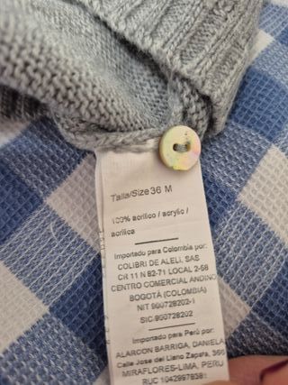 Chaqueta greca bebé 36 meses