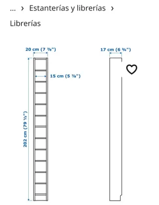 2 Estanterías IKEA Blancas