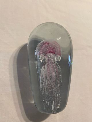 Artesanía de Cristal Macizo Medusa Rosa