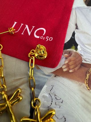 Pendientes UNO de 50 libélula dorados