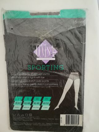 Set 2 Collant Omsa  Marrone TG II