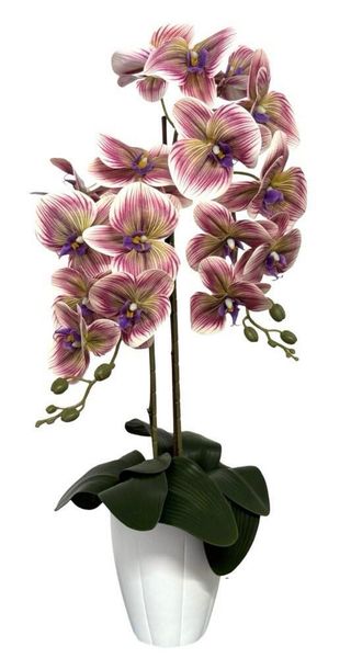 Orquídea Artificial Rosa e Roxa