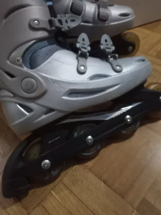 Patines en línea Decathlon plateados 41