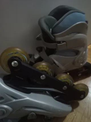 Patines en línea Decathlon plateados 41