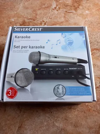 Set Karaoke Silver Crest 2 Micrófonos