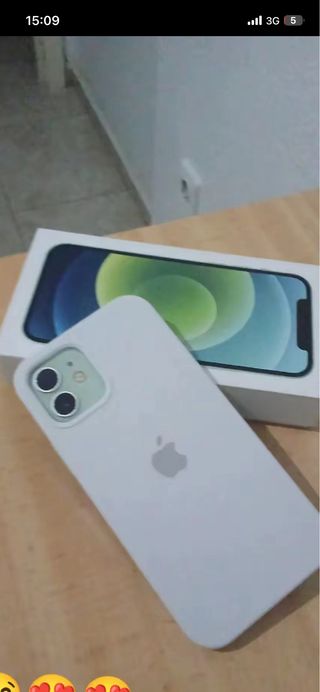 iPhone 12 Blanco/Verde 64 gb