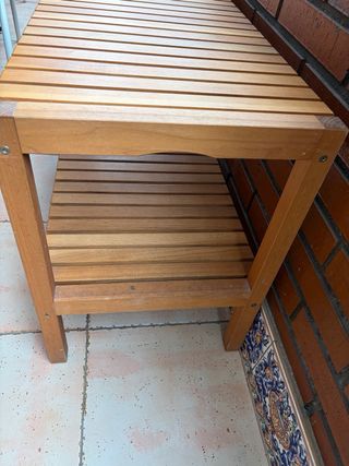 Banco Estantería Madera Ikea 83x35x50cm