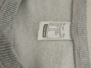 Sudadera gris Decathlon