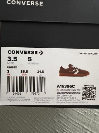 Zapatillas Converse All Star Marrones Nuevas