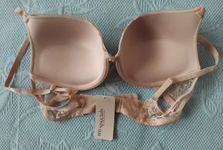 Sujetador push up encaje beige 95B nuevo