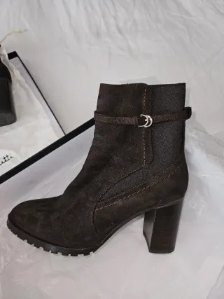 Botines Massimo Dutti Marrones Piel Talla 38