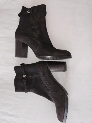 Botines Massimo Dutti Marrones Piel Talla 38