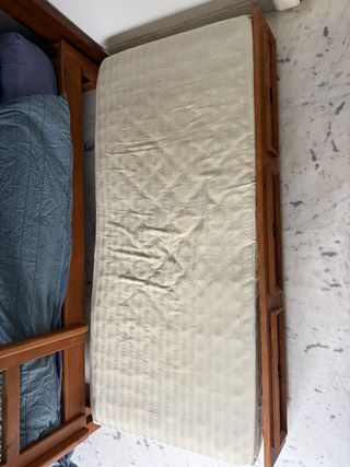 Litera Madera Maciza con Cama Extraíble