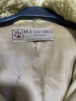 Chaquetón pelo M.J. Cuchet beige