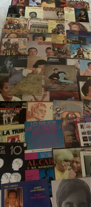 Lote 200 Vinilos Años 60-90