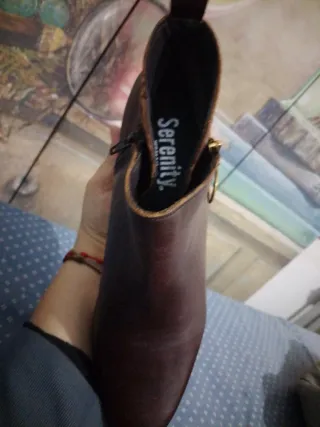 Botines piel marrón sin estrenar T40