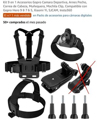 DJI Action 4 Cámara con Soportes