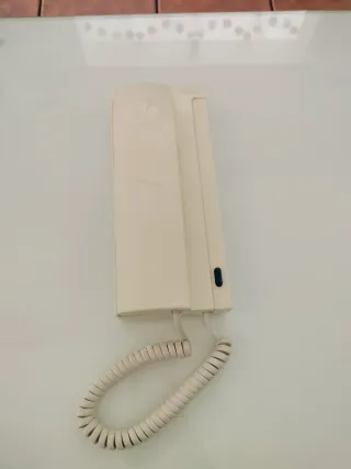 Telefonillo blanco/beige
