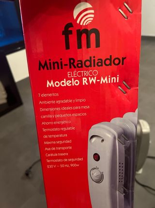 Radiador Eléctrico FM Modelo RW-Mini