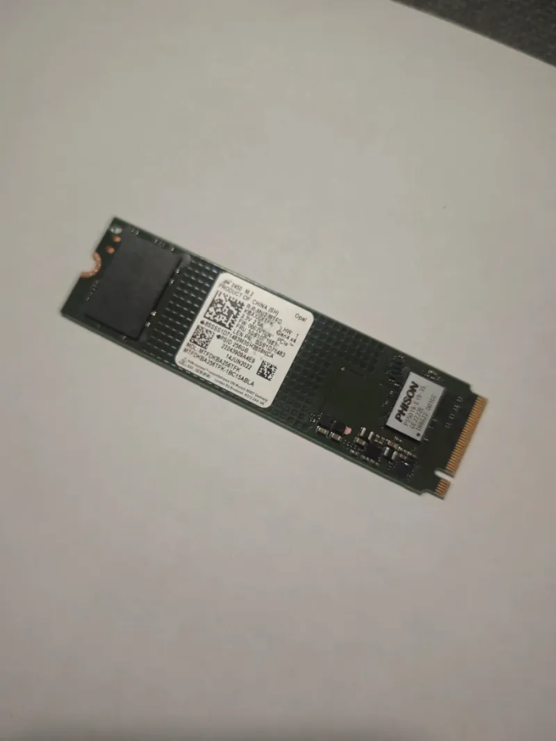 SSD Micron 256GB NVMe M.2 PCIe Gen4