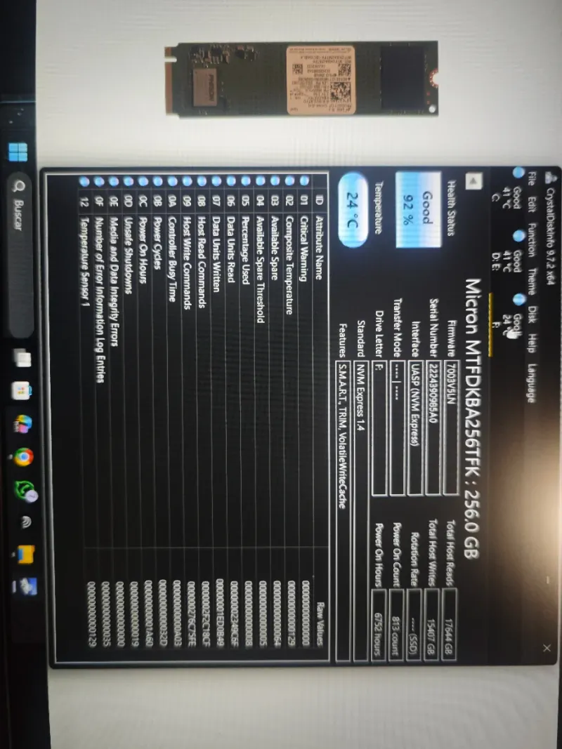 SSD Micron 256GB NVMe M.2 PCIe Gen4 afbeelding 2