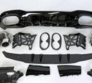 Difusor Trasero Mercedes V177 AMG Look A45 4 Puert