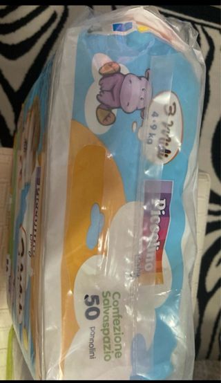 Pannolini Piccolino e Conad Baby Midi 2 confezioni