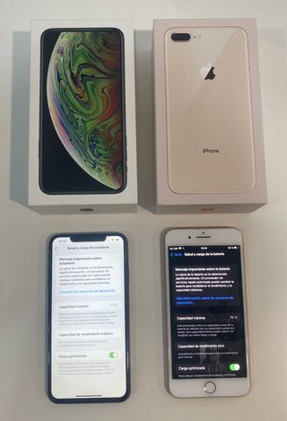 iPhone XS Max + iPhone 8 Plus