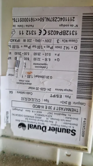 Despiece Caldera Saunier Duval Themafast F 30 E H-