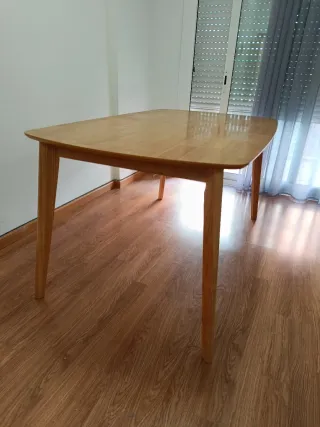 Mesa de comedor de madera 150x90