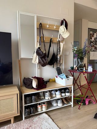 Perchero Zapatero VASAGLE con Espejo