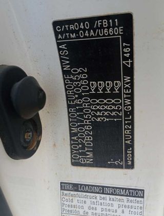 Llanta 6.5jjx16 toyota verso active 433910